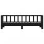 Preview: Tagesbett Ausziehbar Schwarz 90x200 cm Massivholz Kiefer