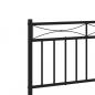 Preview: Bettgestell mit Kopf- und Fußteil Metall Schwarz 183x213 cm