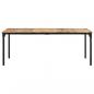 Preview: Esstisch 200x100x76 cm Raues Mangoholz