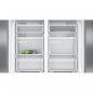 Preview: Siemens KF96NAXEA iQ300 Stand Side by Side Kühl-Gefrierkombination, 91 cm breit, 605 L, NoFrost, French-Door, Home Connect, antifingerprint blackSteel