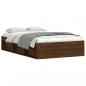 Preview: Bettgestell Braun Eichen-Optik 120x200 cm