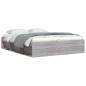 Preview: Bettgestell Grau Sonoma 140x200 cm
