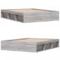 Preview: Bettgestell Grau Sonoma 140x200 cm
