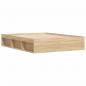 Preview: Bettgestell Sonoma-Eiche 140x190 cm