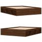 Preview: Bettgestell Braun Eichen-Optik 140x200 cm
