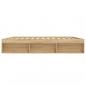 Preview: Bettgestell Sonoma-Eiche 200x200 cm