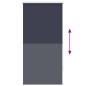 Preview: Verdunkelungsrollo 64,4 x 120 cm, Stoffbreite 60 cm, Marineblau