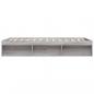 Preview: Bettgestell Grau Sonoma 140x190 cm
