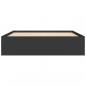 Preview: Bettgestell Schwarz 160x200 cm