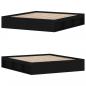 Preview: Bettgestell Schwarz 180x200 cm