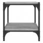 Preview: TV-Schrank Grau Sonoma 40x33x41 cm Holzwerkstoff und Stahl