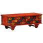 Preview: Aufbewahrungstruhe Rot 110 x 40 x 40 cm Massivholz Akazie