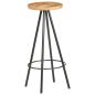 Preview: Barhocker 2 Stk. Raues Mangoholz 