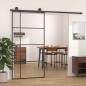 Preview: Schiebetür ESG Glas und Aluminium 102,5x205 cm Weiß