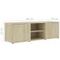 Preview: TV-Schrank Sonoma-Eiche 120x34x37 cm Holzwerkstoff