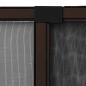 Preview: Ausziehbarer Insektenschutz für Fenster Braun (75-143)x50 cm