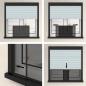 Preview: Ausziehbarer Insektenschutz für Fenster Braun (75-143)x50 cm