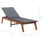 Preview: Sonnenliegen 2 Stk. mit Tisch Poly Rattan und Massivholz Akazie