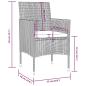 Preview: 16-tlg. Garten-Lounge-Set mit Auflagen Poly Rattan Schwarz
