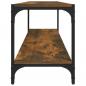 Preview: TV-Schrank Räuchereiche 100x33x41 cm Holzwerkstoff und Stahl