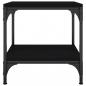 Preview: Beistelltisch Schwarz 40x40x40 cm Holzwerkstoff