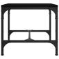 Preview: Beistelltisch Schwarz 40x40x35 cm Holzwerkstoff