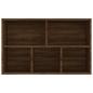 Preview: Bücherregal/Sideboard Braun Eiche 50x25x80 cm Holzwerkstoff