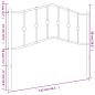 Preview: Kopfteil Metall Weiß 107 cm