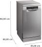 Preview: Bosch SPS6YMI14E Serie 6 Standgeschirrspüler, 45 cm breit, 10 Maßgedecke, Silence Plus, 3-fach Rackmatik, Silver Inox