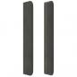 Preview: LED Kopfteil Dunkelgrau 163x16x118/128 cm Samt