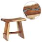 Preview: Hocker Massives Suarholz und Polyresin