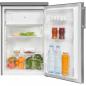 Preview: Exquisit KS16-4-HE-040E Standkühlschrank, 55 cm breit, 109L, Temperatureinstellung, LED Beleuchtung, Gemüseschublade, Eierablagen, edelstahloptik