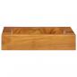 Preview: Waschbecken Massivholz Teak 50x35x10 cm