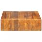 Preview: Waschbecken Massivholz Teak 50x35x10 cm