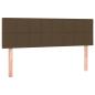 Preview: Boxspringbett mit Matratze Dunkelbraun 140x200 cm Stoff