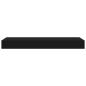 Preview: Schweberegal mit Schublade Schwarz 80x25x8 cm