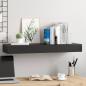 Preview: Schweberegal mit Schublade Schwarz 80x25x8 cm