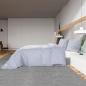 Preview: Bettwäsche-Set Grau 200x200 cm Leichte Mikrofaser