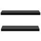 Preview: Schweberegale 2 Stk. Schwarz 80x20x3,8 cm