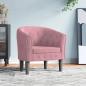 Preview: ARDEBO.de - Clubsessel Rosa Samt