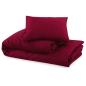 Preview: Bettwäsche-Set Bordeauxrot 240x220 cm Leichte Mikrofaser