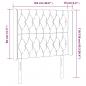 Preview: LED Kopfteil Rosa 103x16x118/128 cm Samt