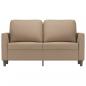 Preview: 2-Sitzer-Sofa Cappuccino-Braun 120 cm Kunstleder