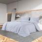 Preview: ARDEBO.de - Bettwäsche-Set Grau 200x220 cm Leichte Mikrofaser