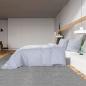 Preview: Bettwäsche-Set Grau 200x220 cm Leichte Mikrofaser