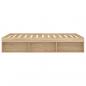 Preview: Bettgestell Sonoma-Eiche 135x190 cm