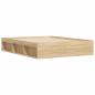 Preview: Bettgestell Sonoma-Eiche 150x200 cm