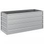 Preview: Garten-Hochbeet 100x40x45 cm Verzinkter Stahl Silber
