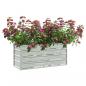 Preview: Garten-Hochbeet 100x40x45 cm Verzinkter Stahl Silber