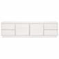 Preview: TV-Schrank Weiß 176x37x47,5 cm Massivholz Kiefer